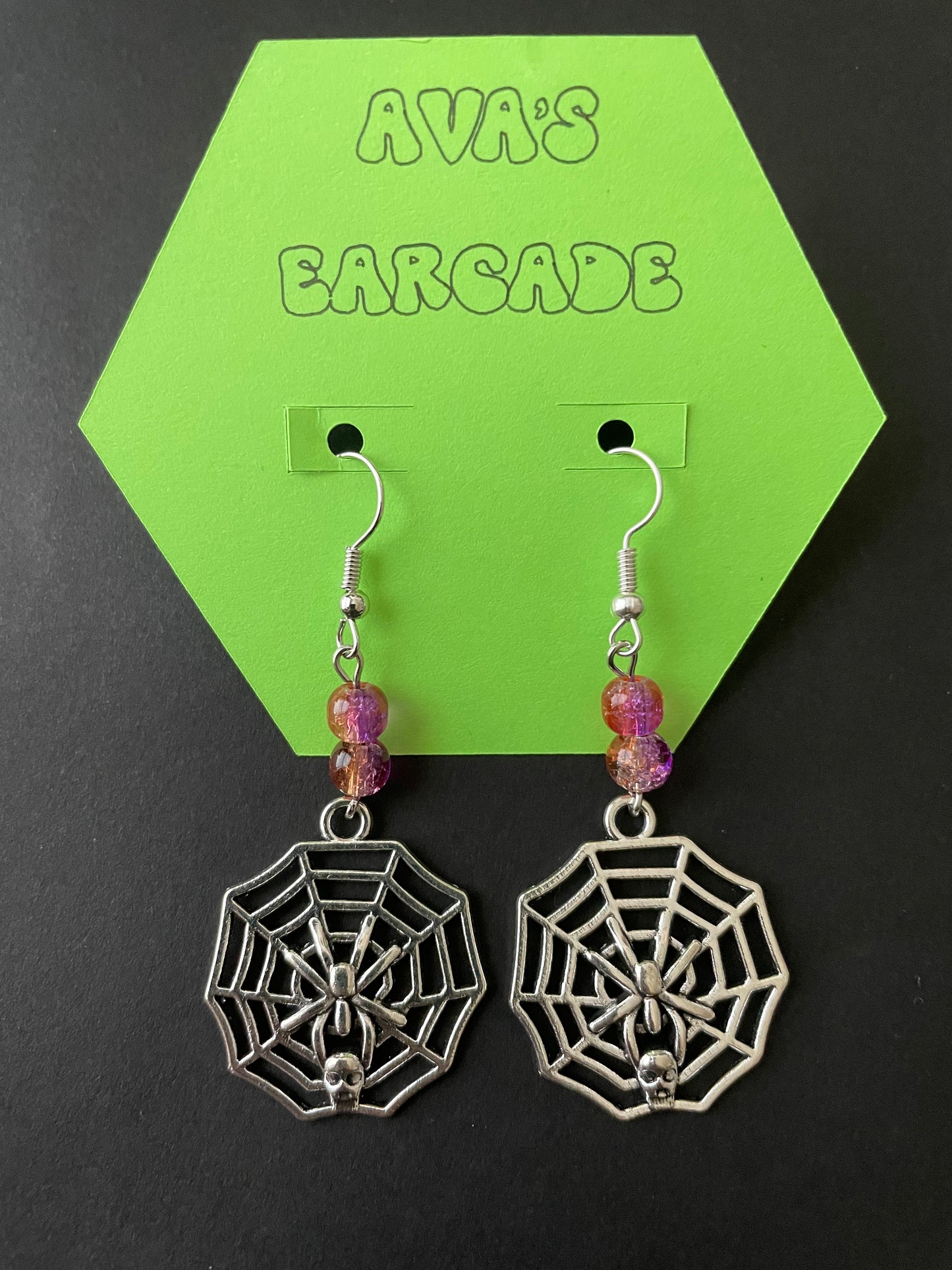 Arachnid Allure Spider Earrings
