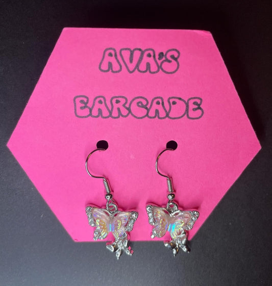 Twin Flutters Butterfly Earrings
