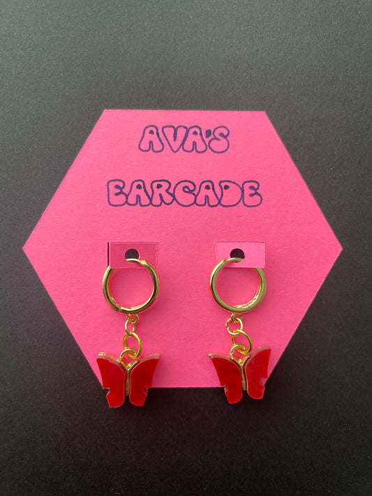 Flying Pretty Butterfly Earrings
