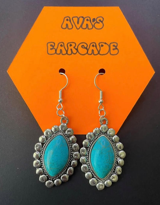 Mystic Wave Turquoise Earrings