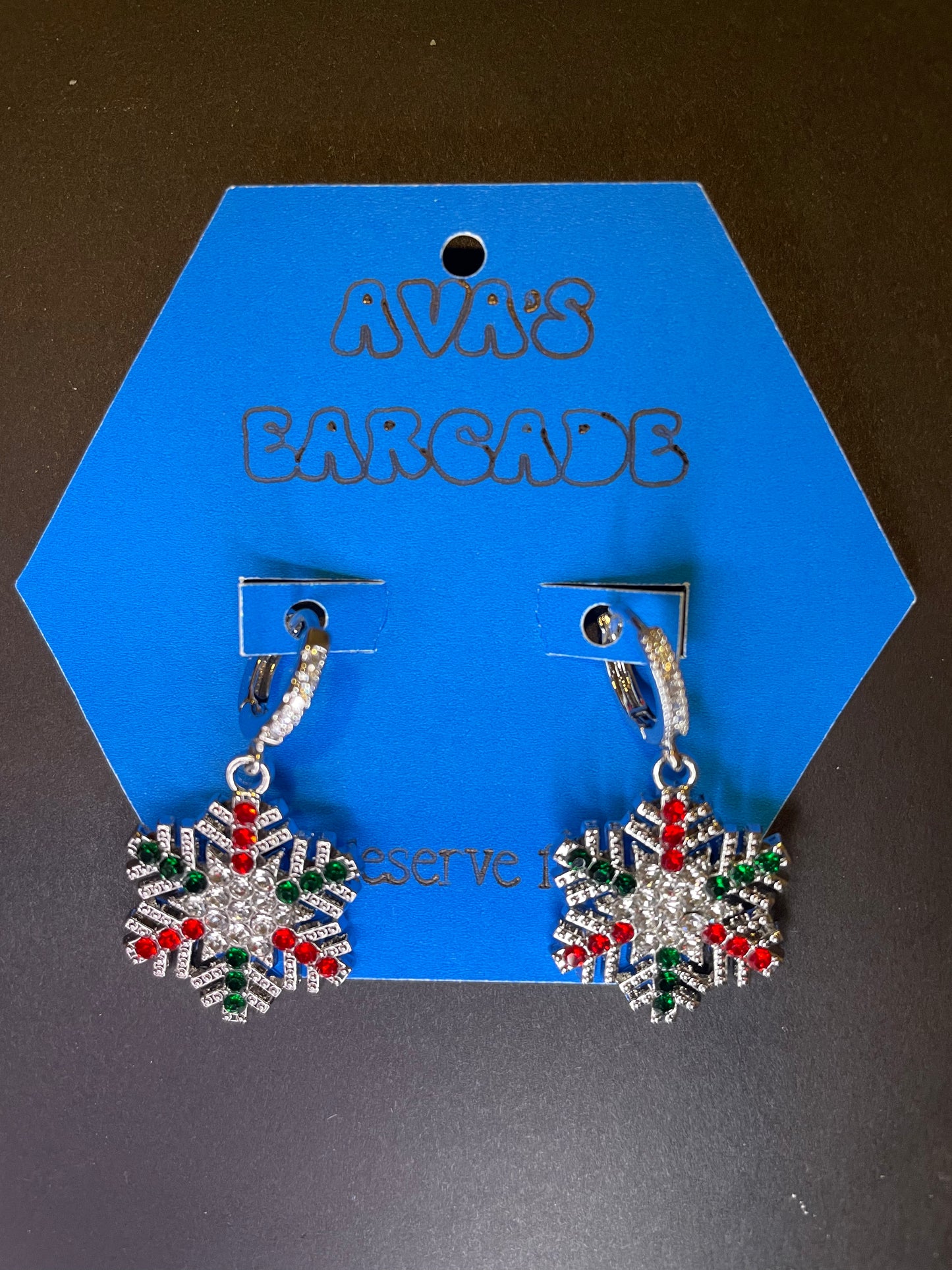 Polar Kiss Snowflakes Christmas Earrings