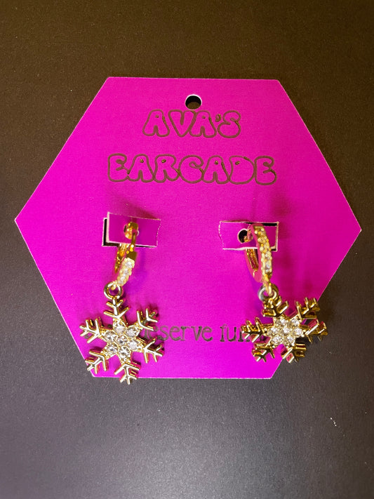 Frost Whisper Christmas Earrings