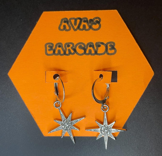 Cosmic Glitter Star Earrings