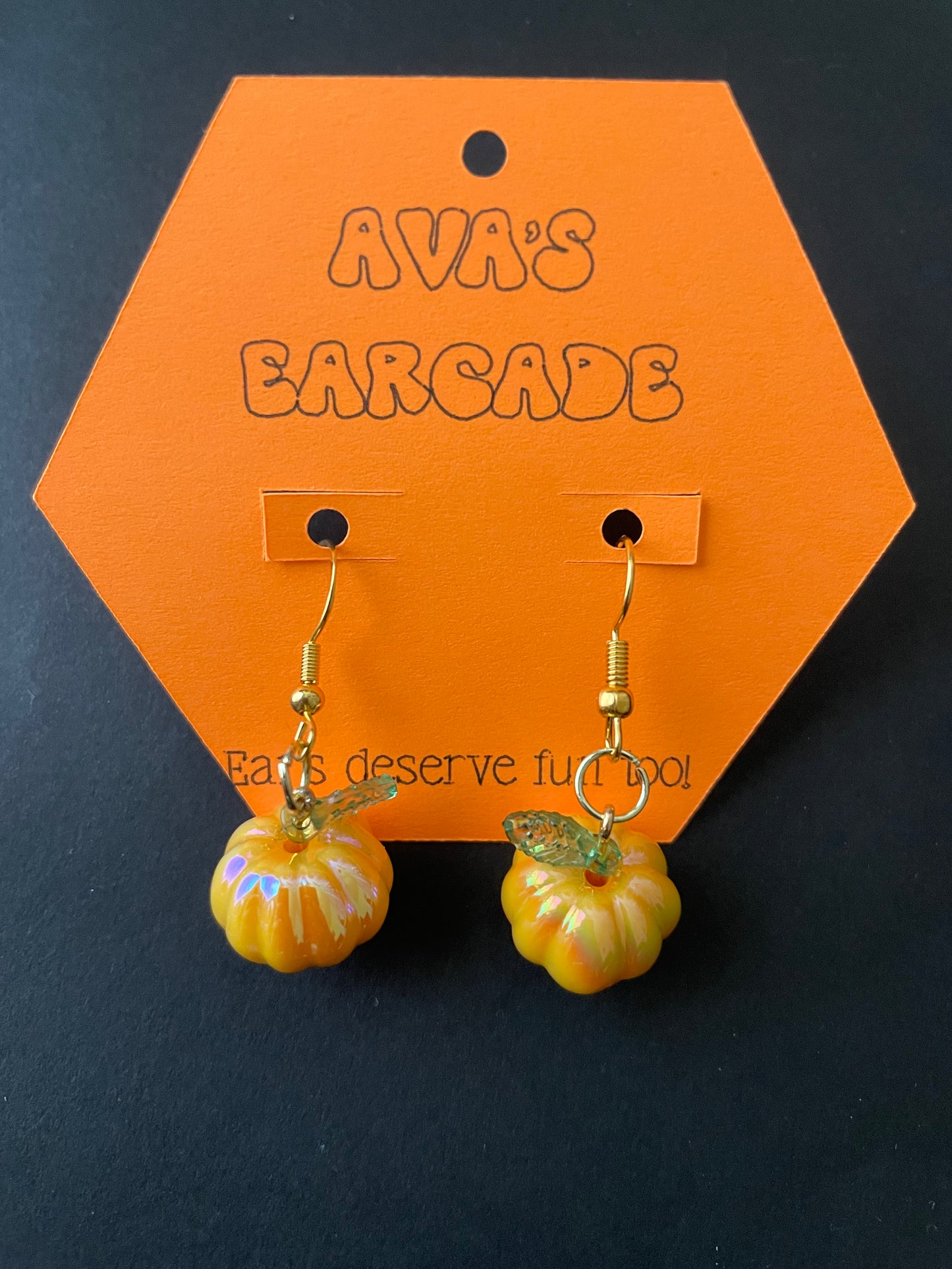 Gourd-geous Pumpkin Earrings