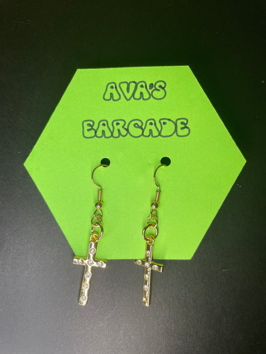 Divine Cross Earrings