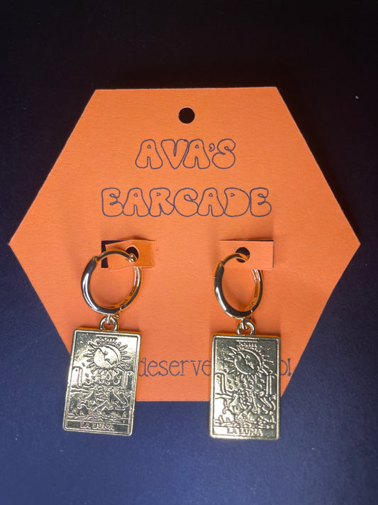The Moon Tarot Earrings