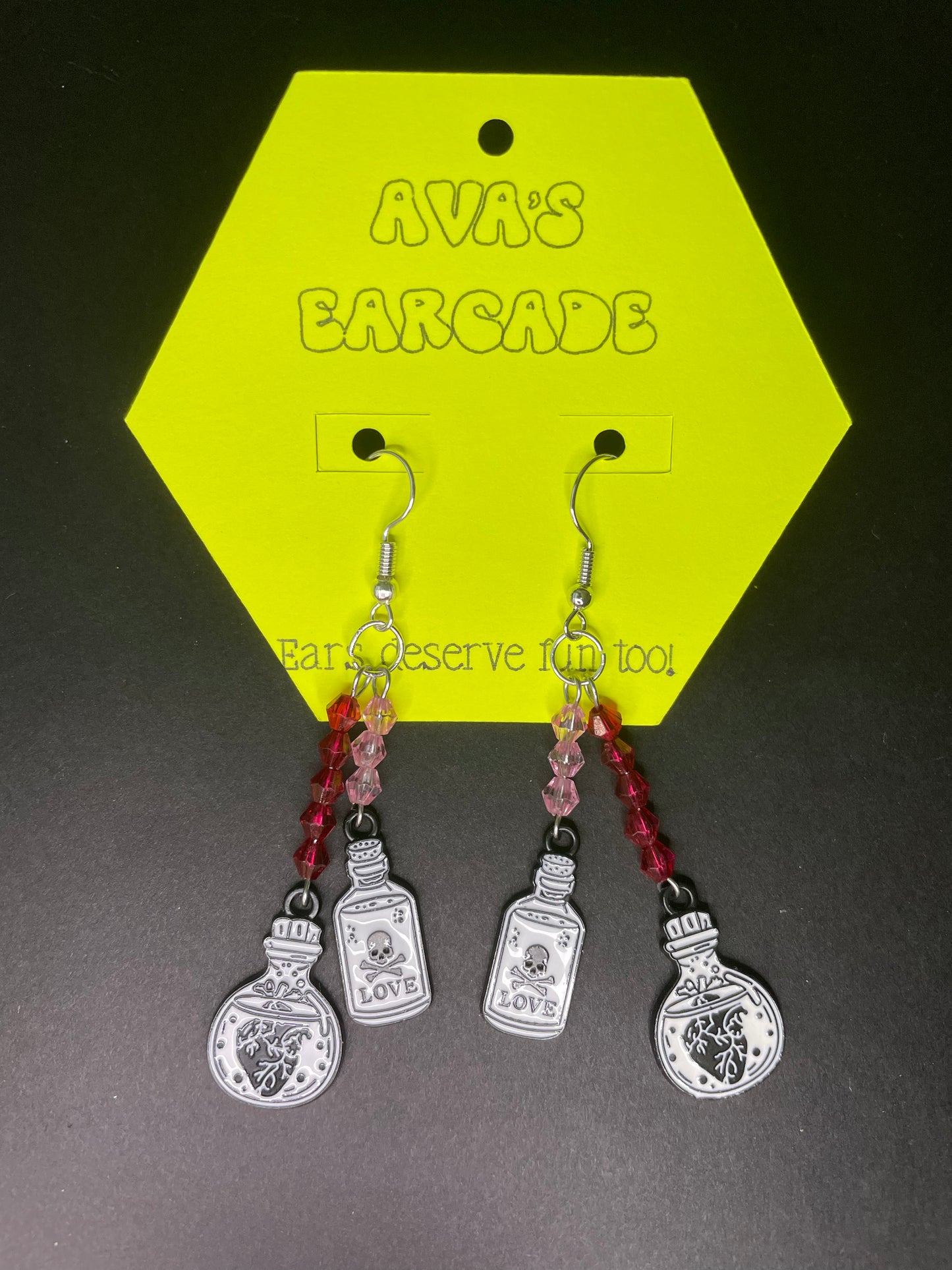 Kiss of Hex Halloween Earrings