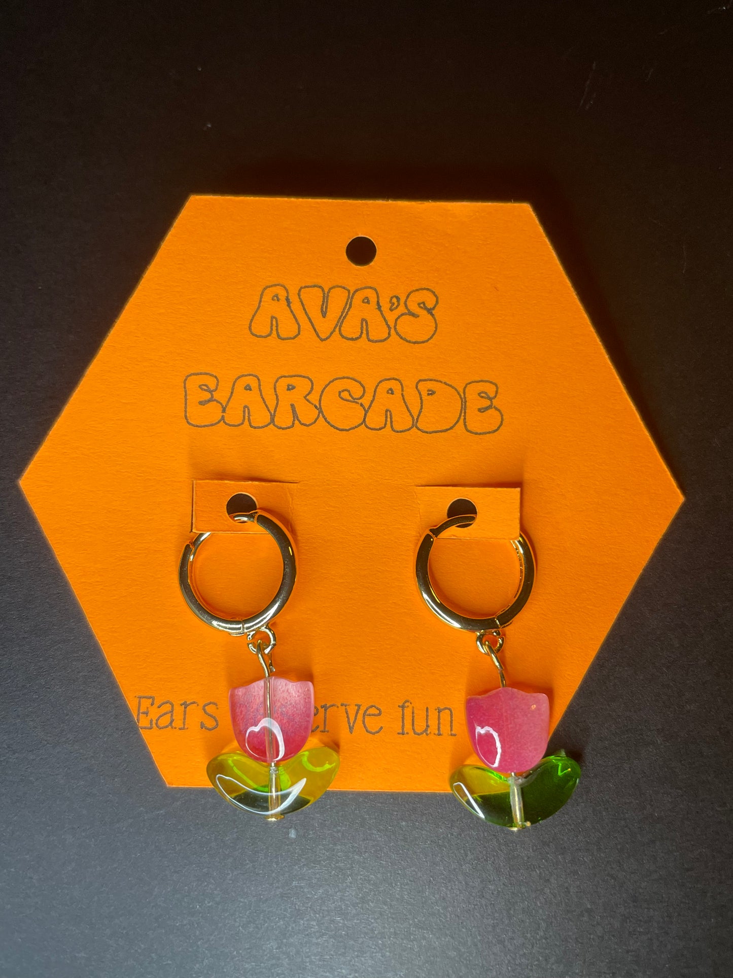 Tulip Tease Flower Earrings