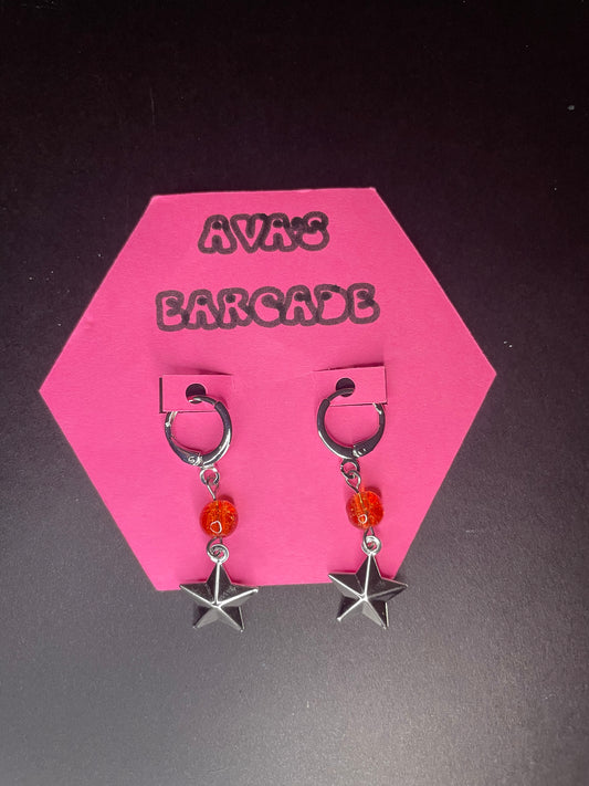 Texas Star Bead Earrings