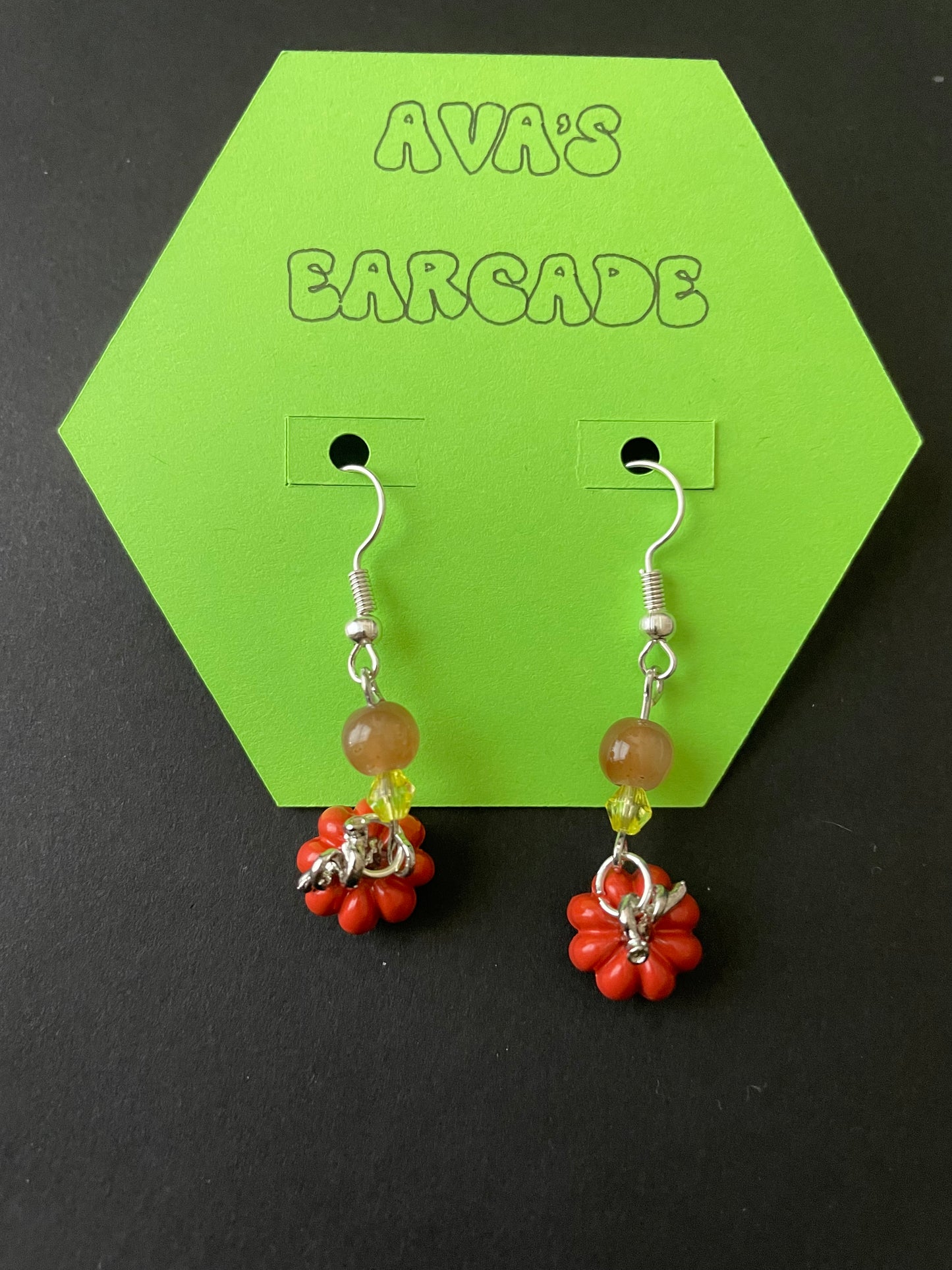 Patch Perfect Pumpkin Earrings