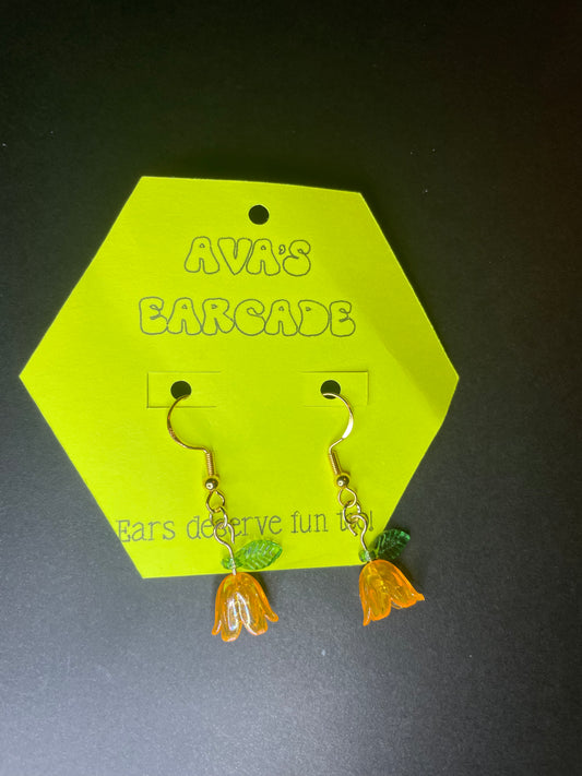 Floral Drip Flower Earrings