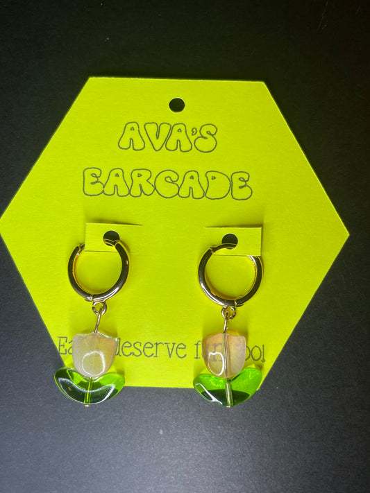 Tulip Tease Flower Earrings