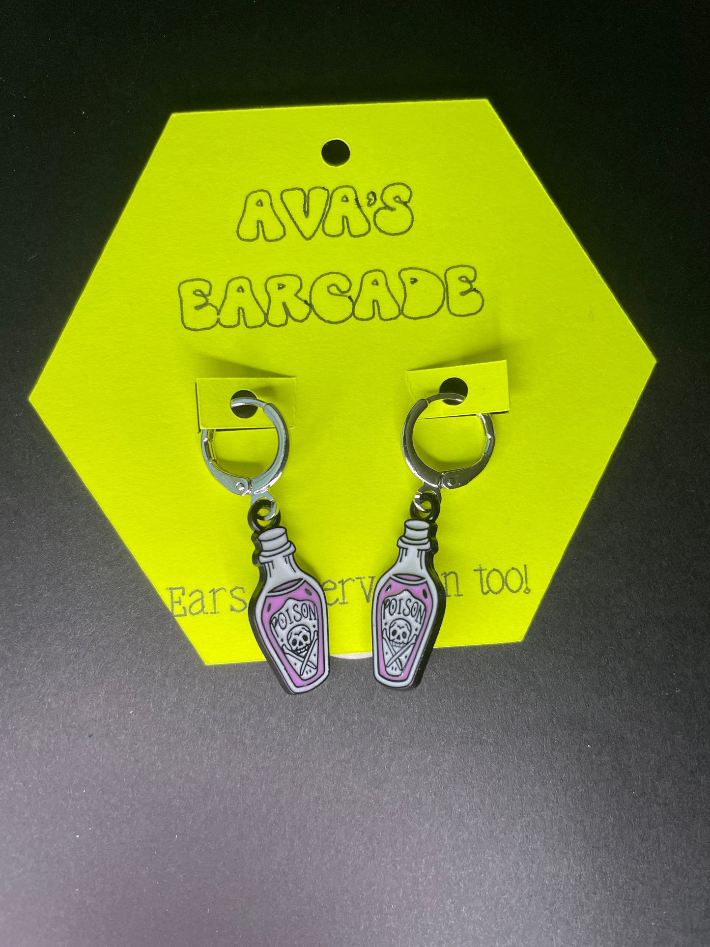 Toxic Hex Halloween Earrings