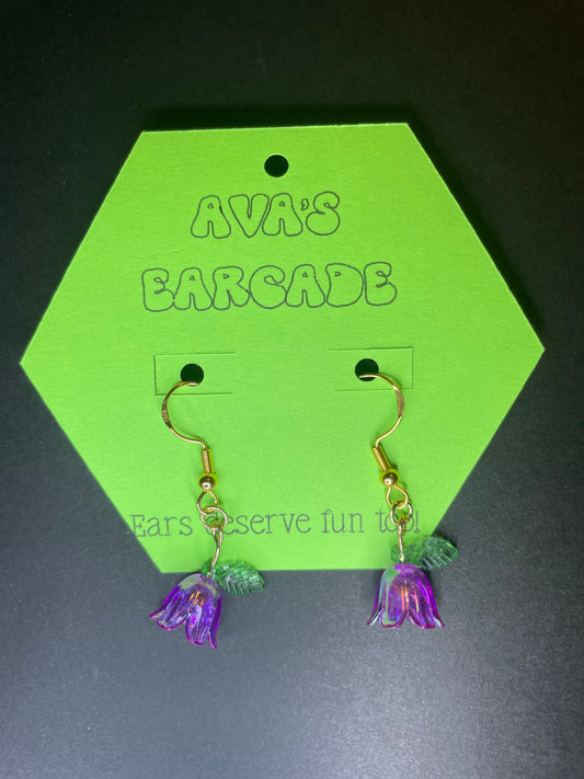 Floral Drip Flower Earrings