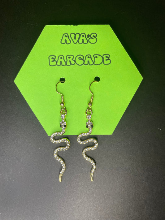 Glisten & Hiss Snake Earrings
