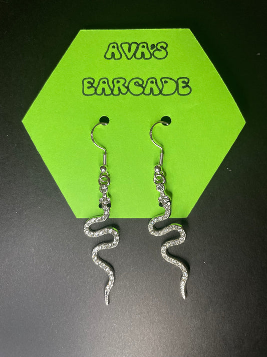 Glisten & Hiss Snake Earrings