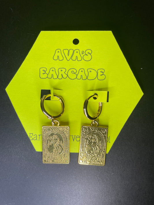 The World Tarot Earrings