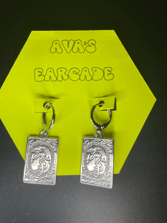 The World Tarot Earrings