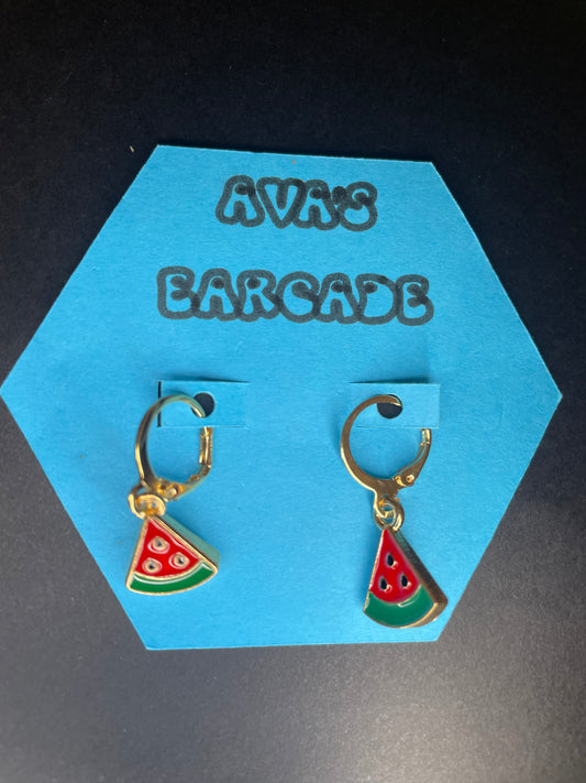 Juicy Slice Fruit Earrings