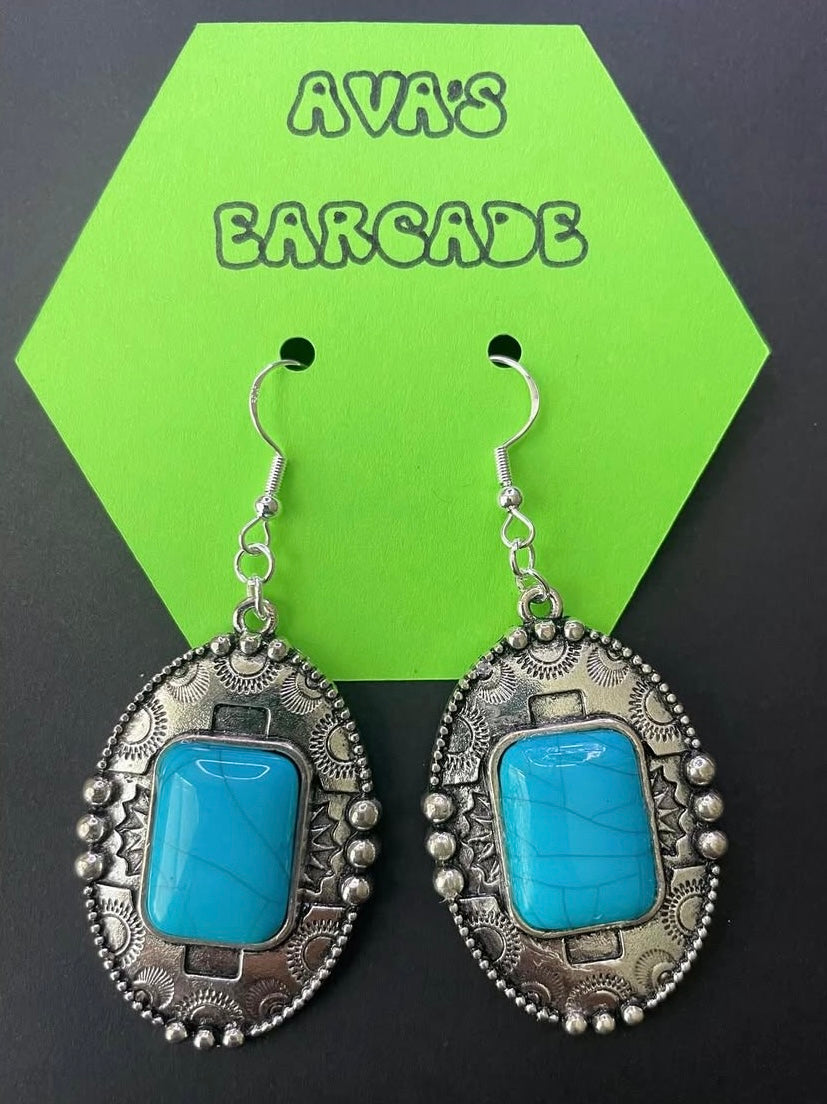 Ocean Whisper Turquoise Earrings