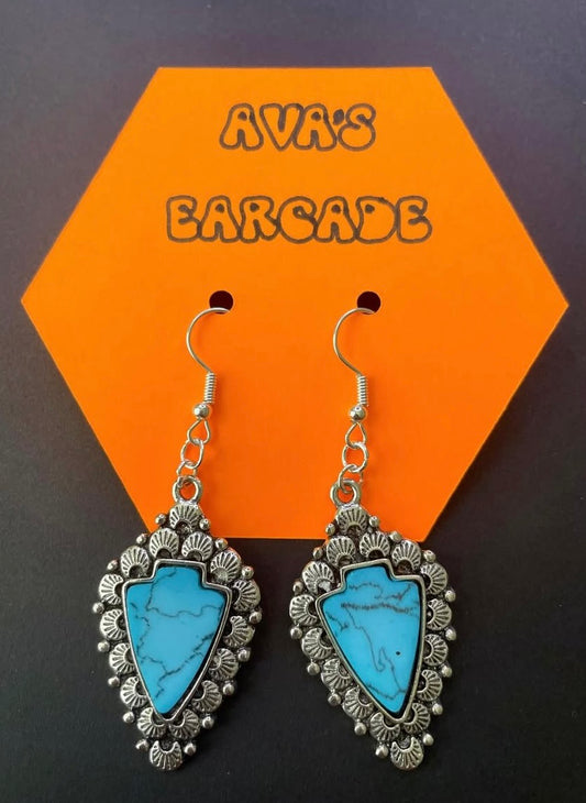 Crystal Lagoon Turquoise Earrings