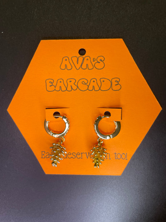 Cozy Cones Fall Earrings