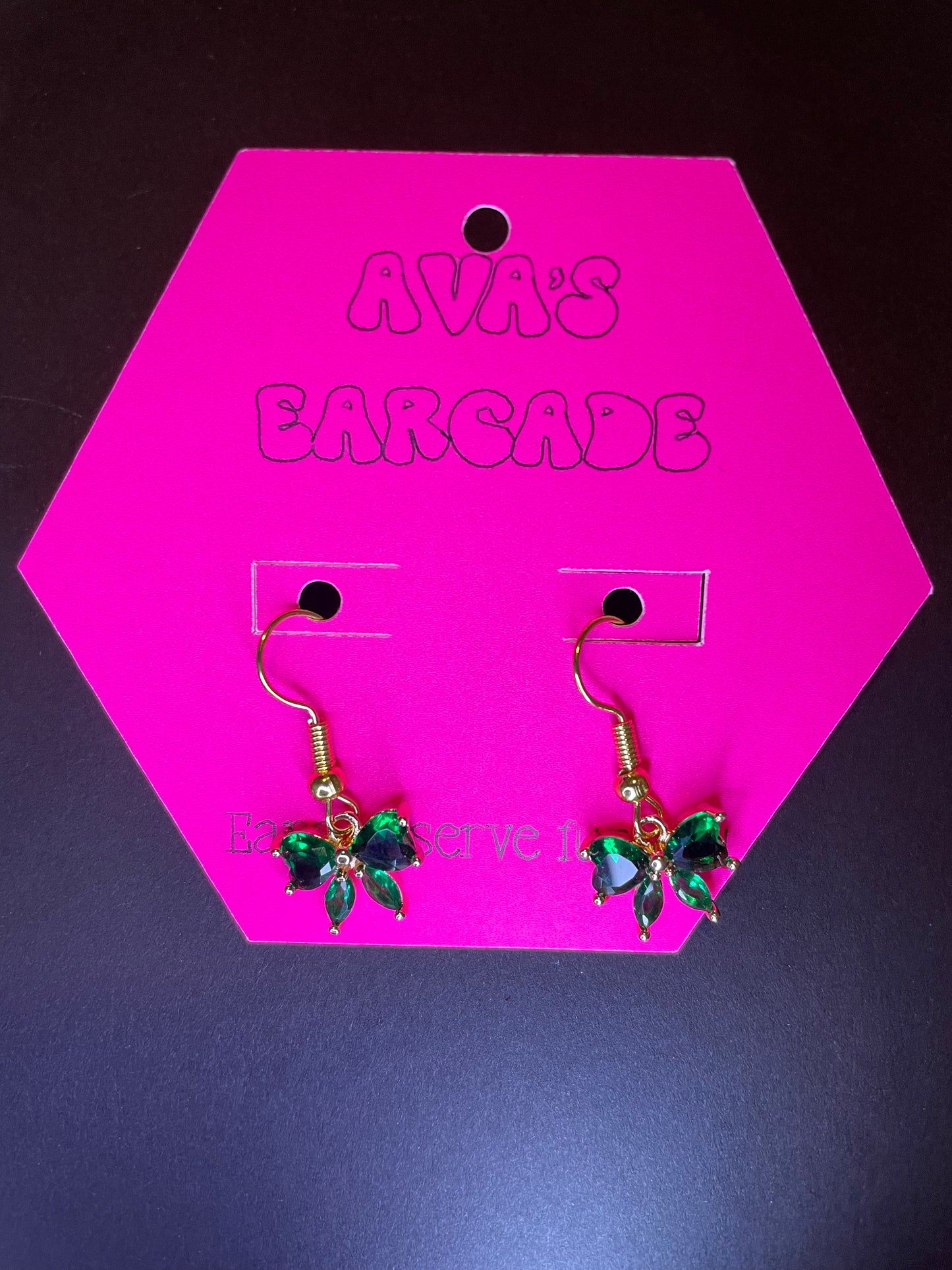 Holly Jolly Bows Christmas Earrings