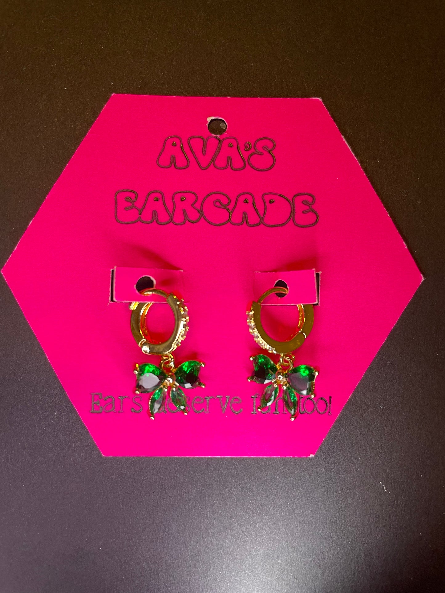 Holly Jolly Bows Christmas Earrings