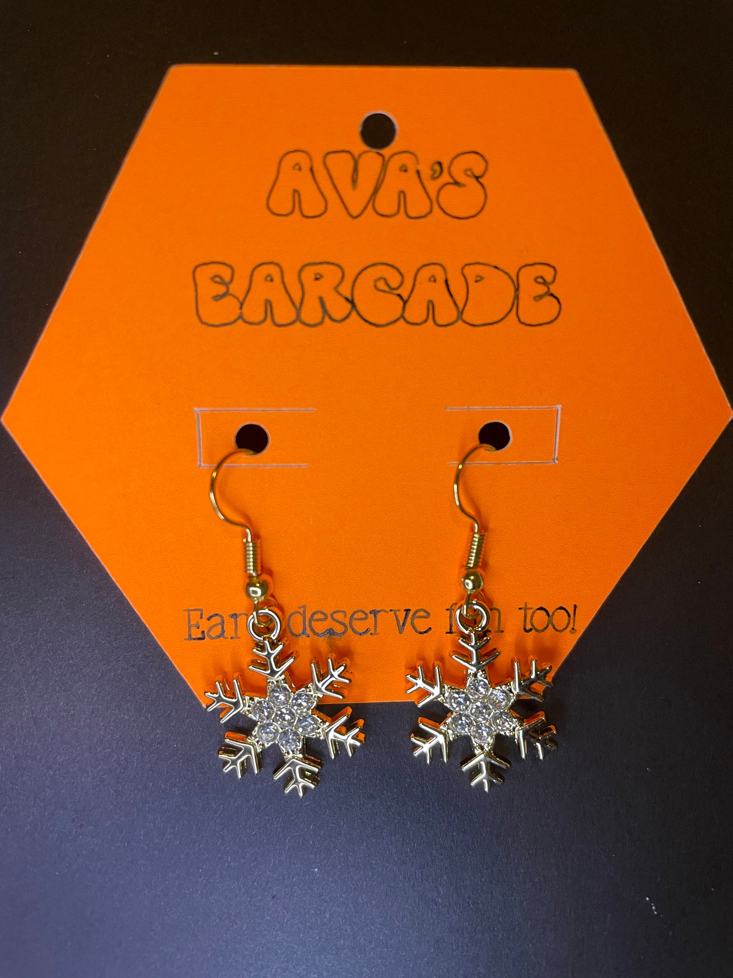 Frost Whisper Christmas Earrings