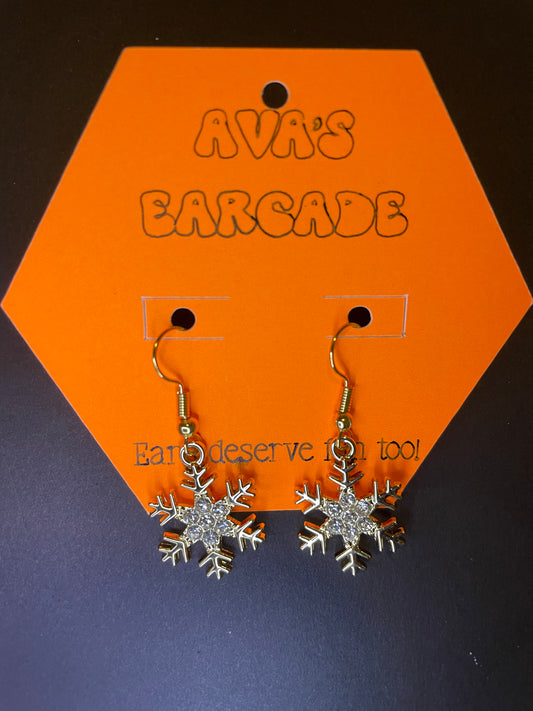 Frost Whisper Christmas Earrings