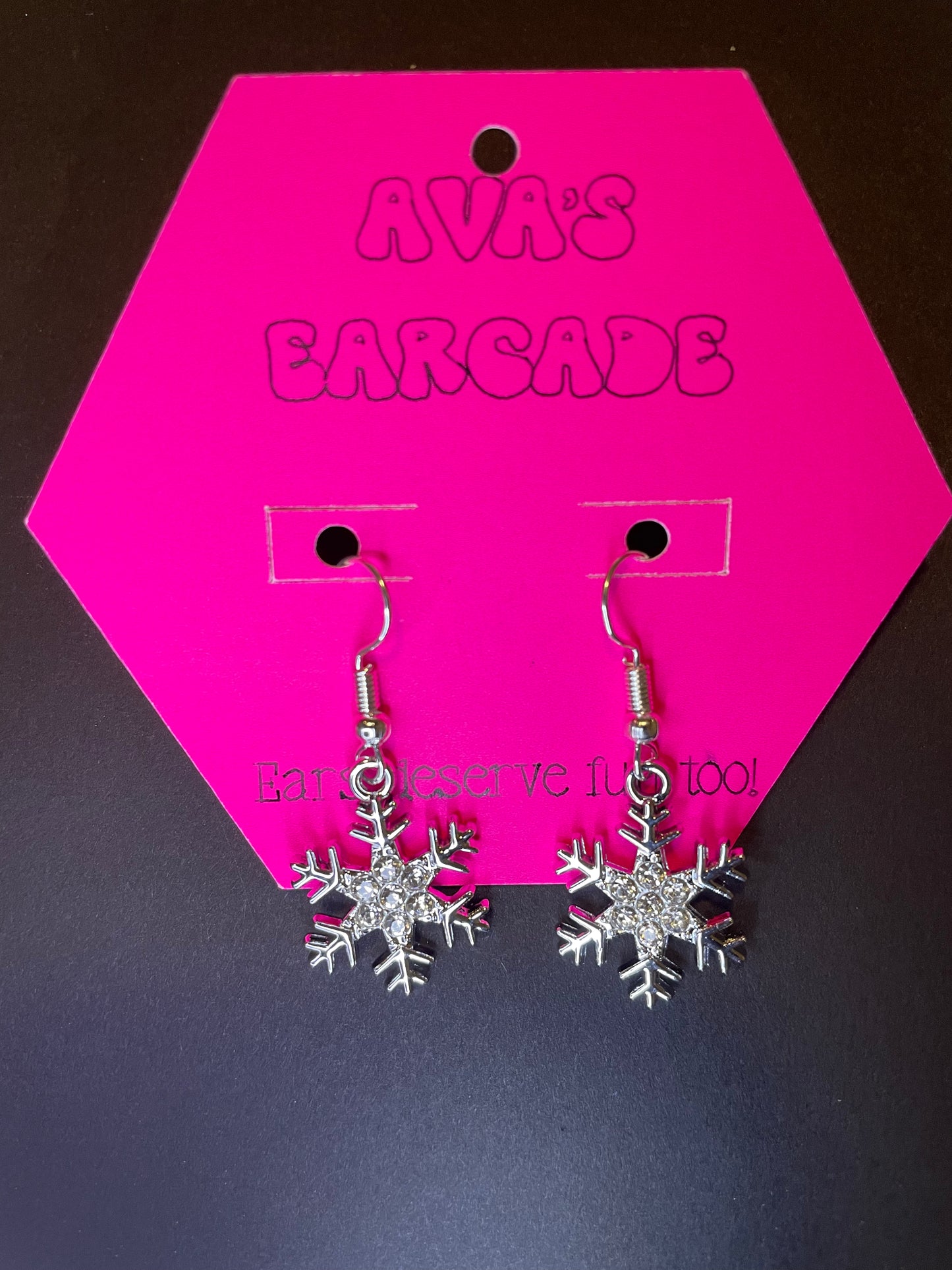 Frost Whisper Christmas Earrings