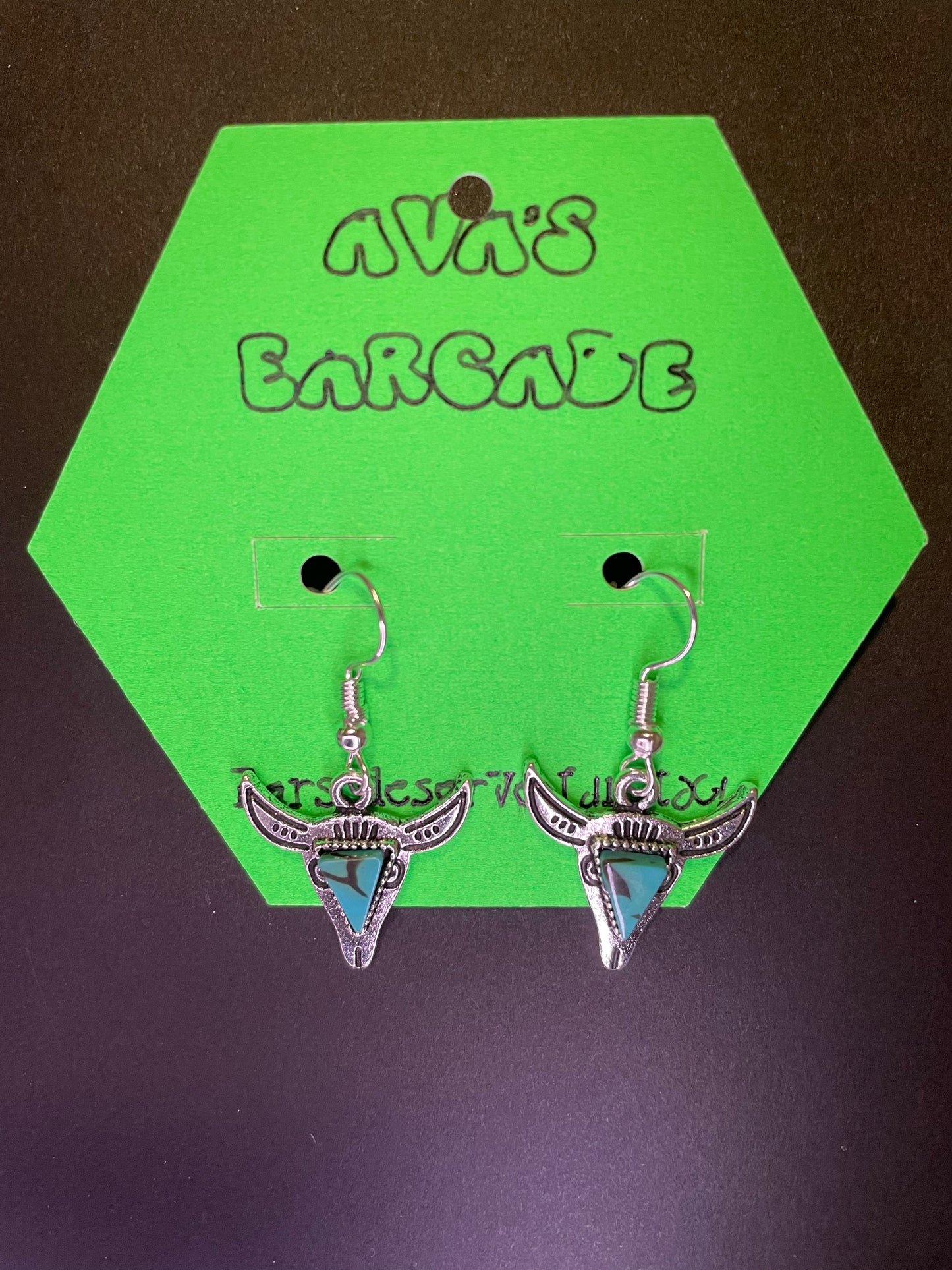 Midnight Mesa Turquoise Earrings