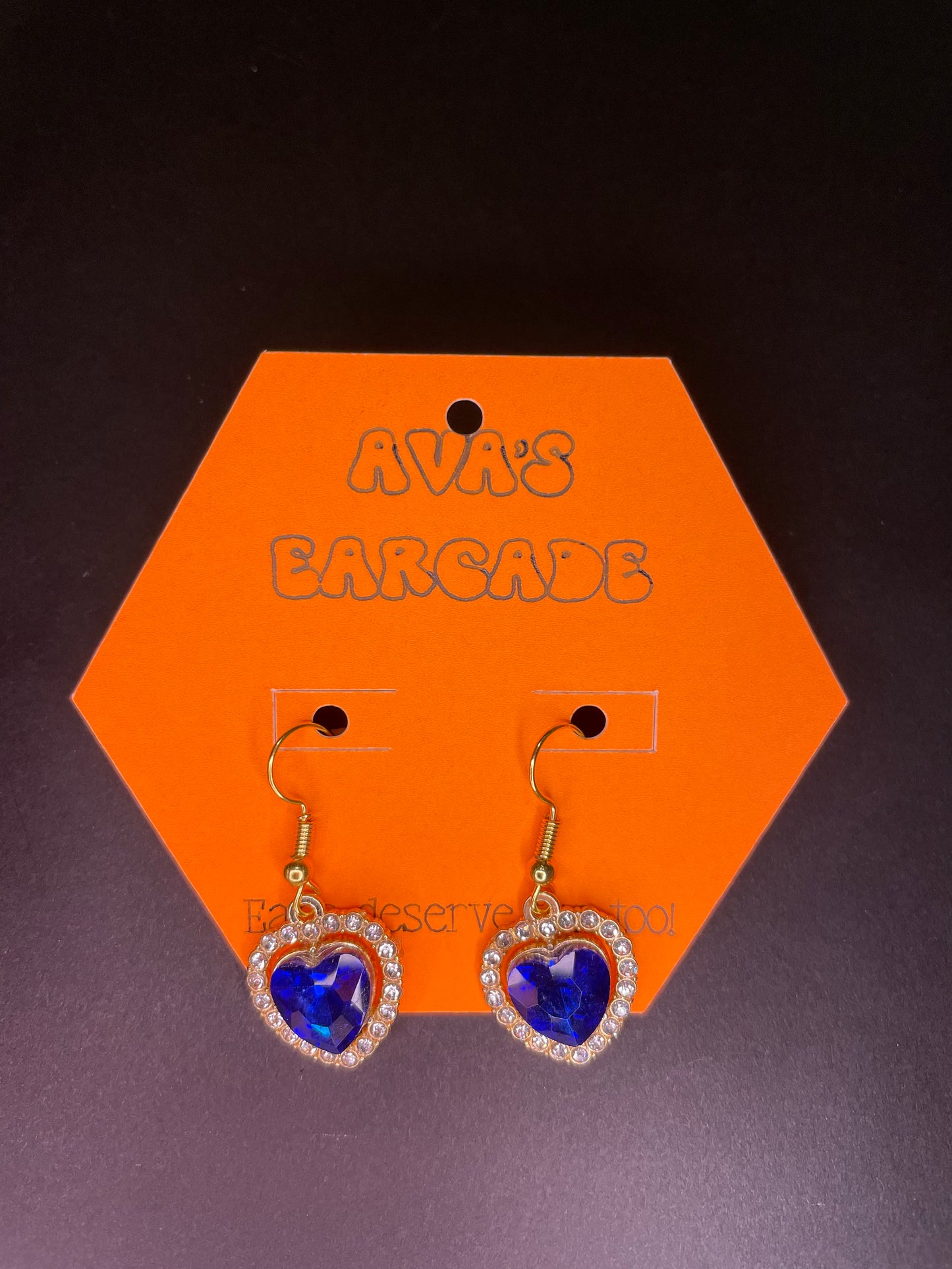 Crystal Crush Hearts Valentines Earrings