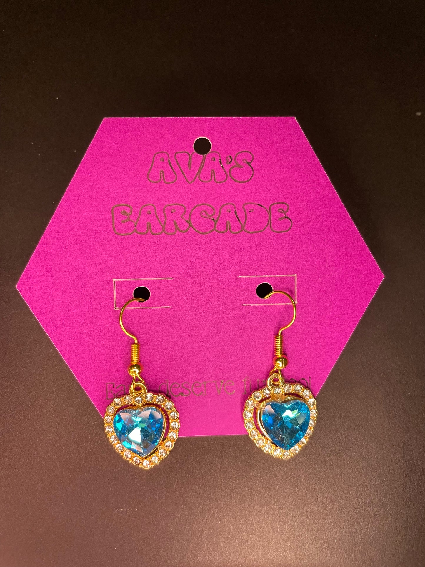 Crystal Crush Hearts Valentines Earrings