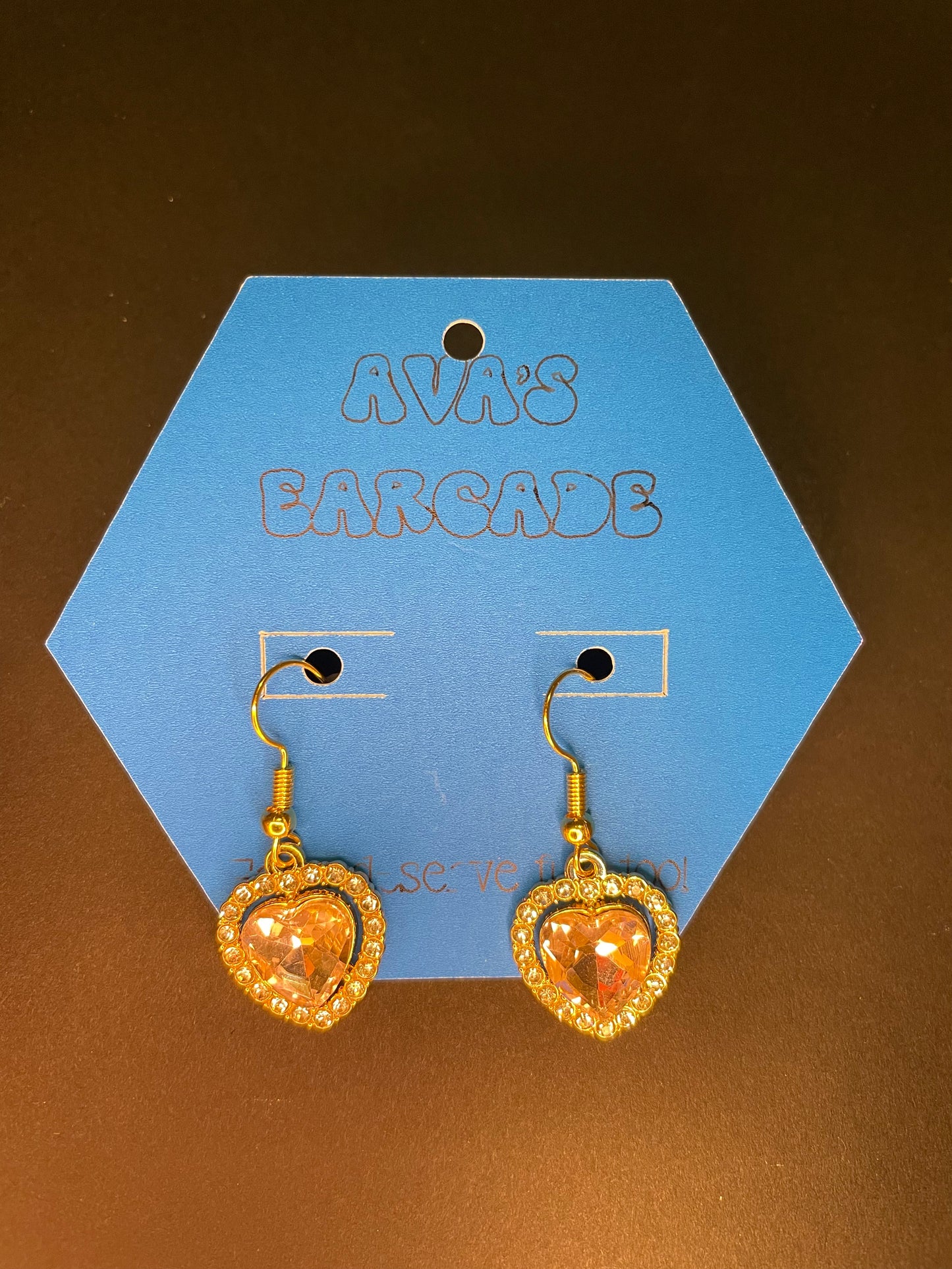 Crystal Crush Hearts Valentines Earrings