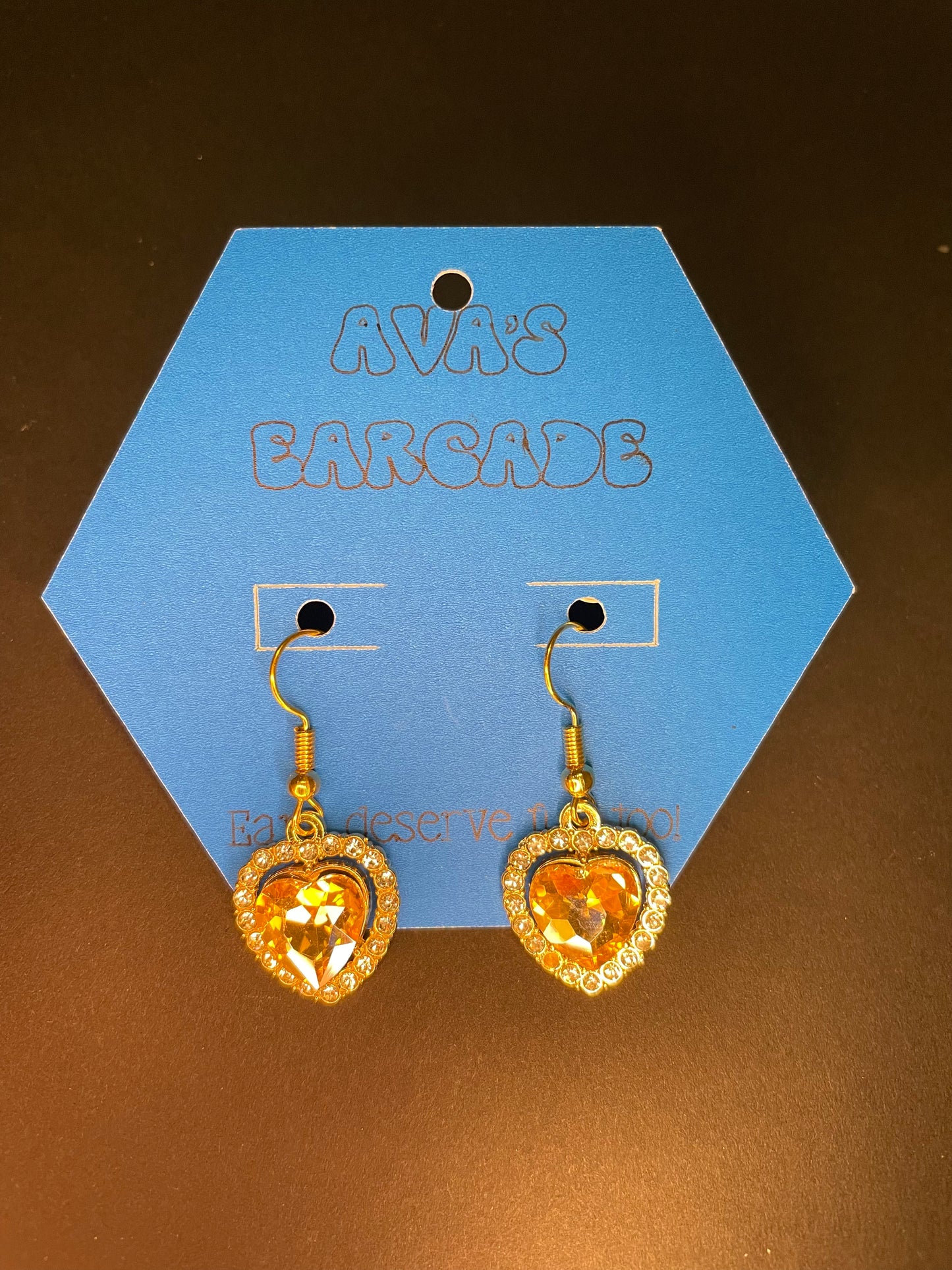 Crystal Crush Hearts Valentines Earrings