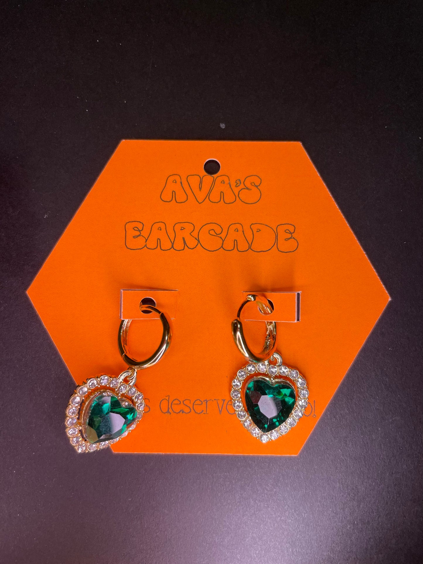 Crystal Crush Hearts Valentines Earrings