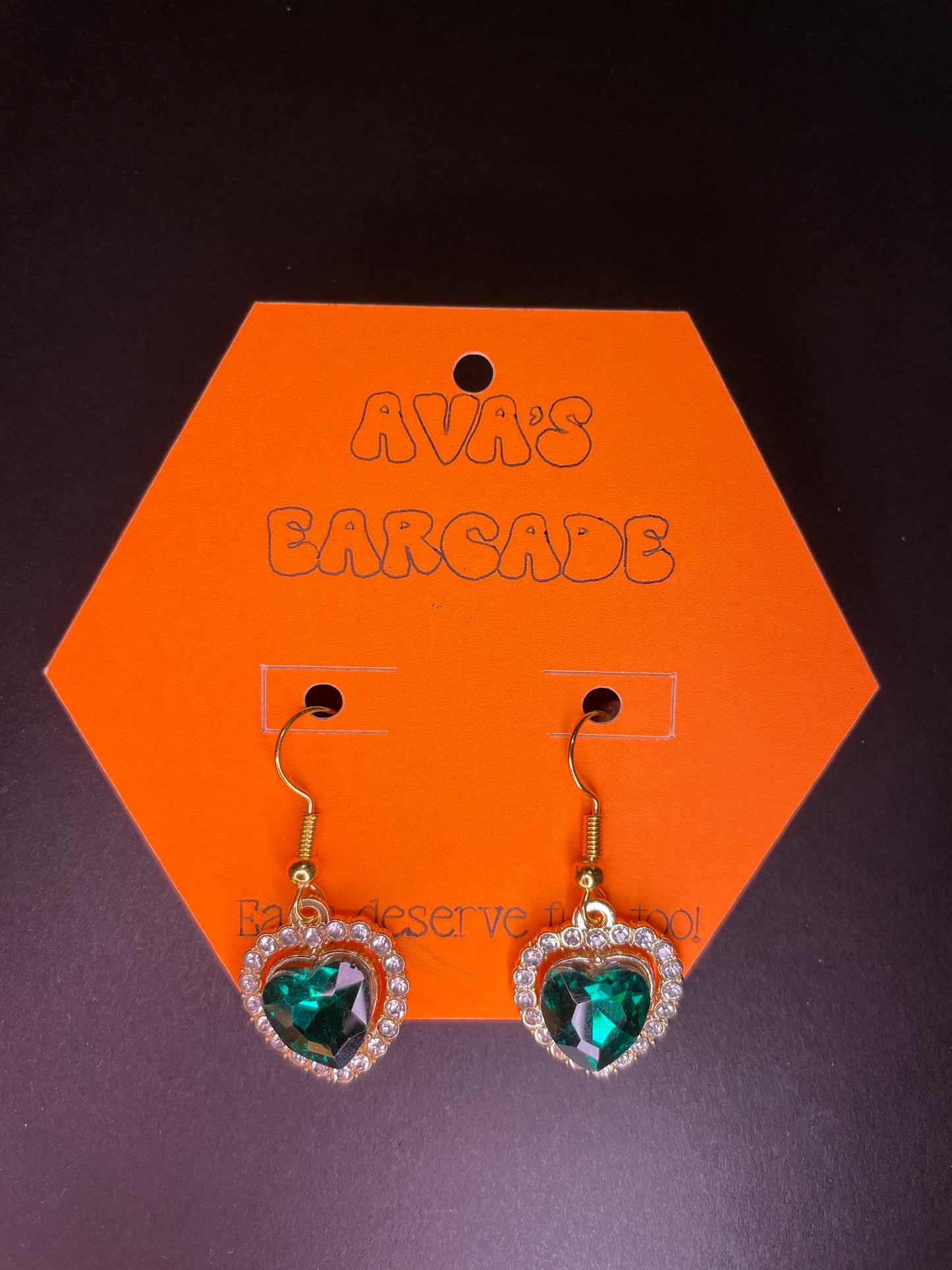 Crystal Crush Hearts Valentines Earrings