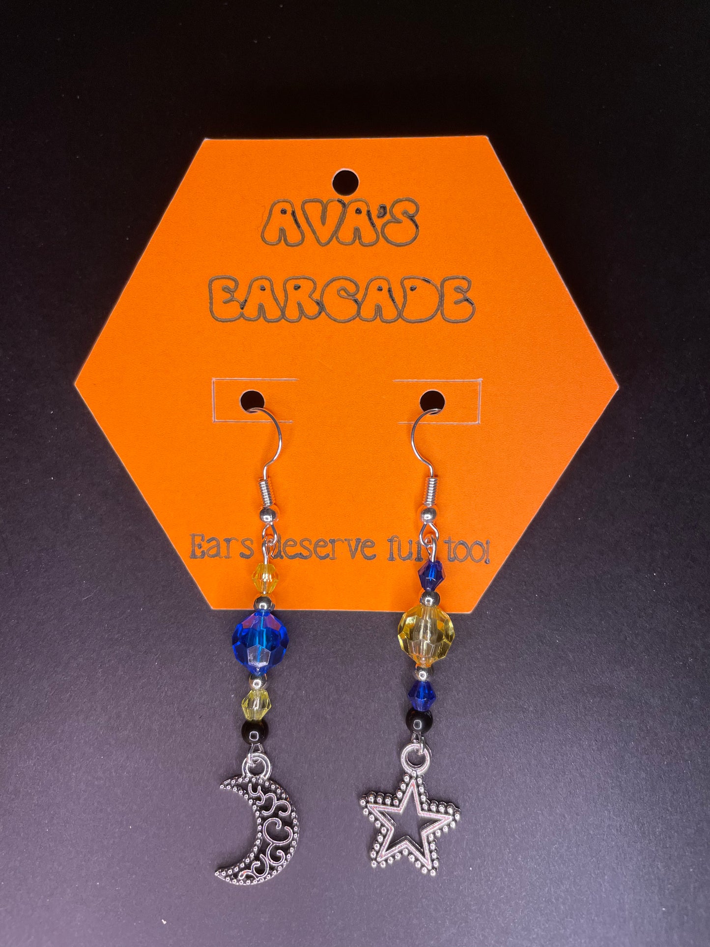 Light and Night Mismatch Earrings