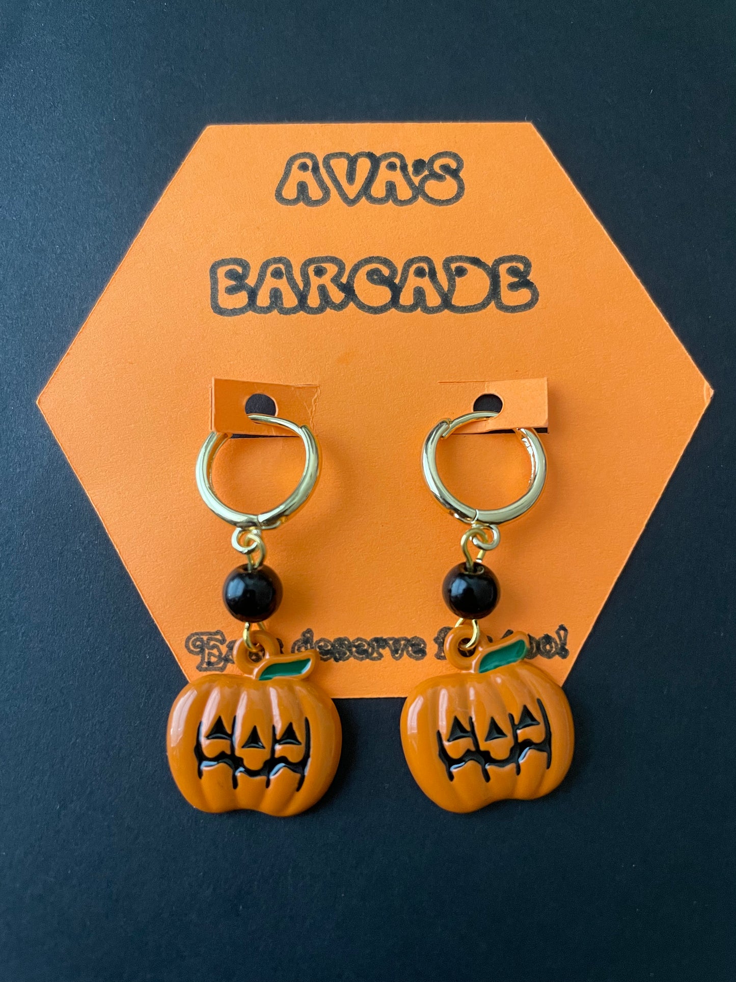 Boo-tiful Pumpkin Halloween Earrings