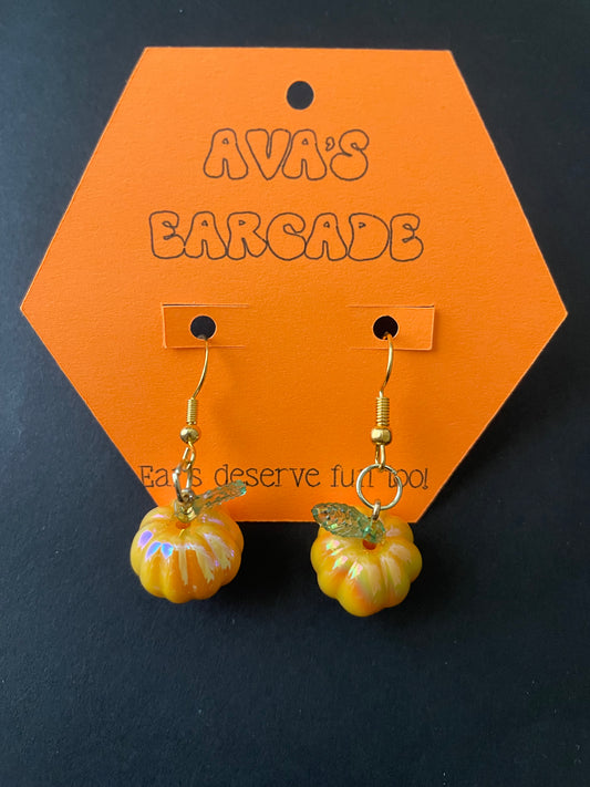 Gourd-geous Pumpkin Earrings