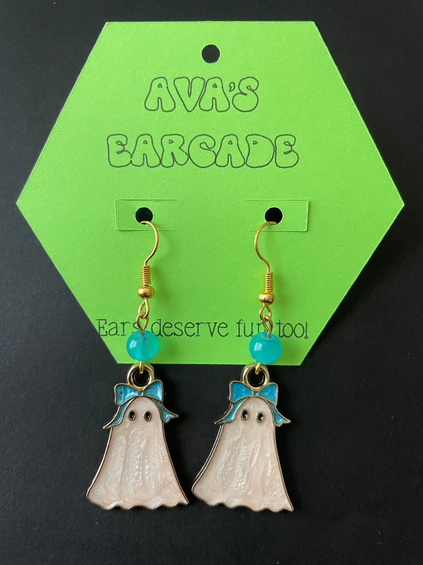 Bow Boo 🎀 Ghost Earrings