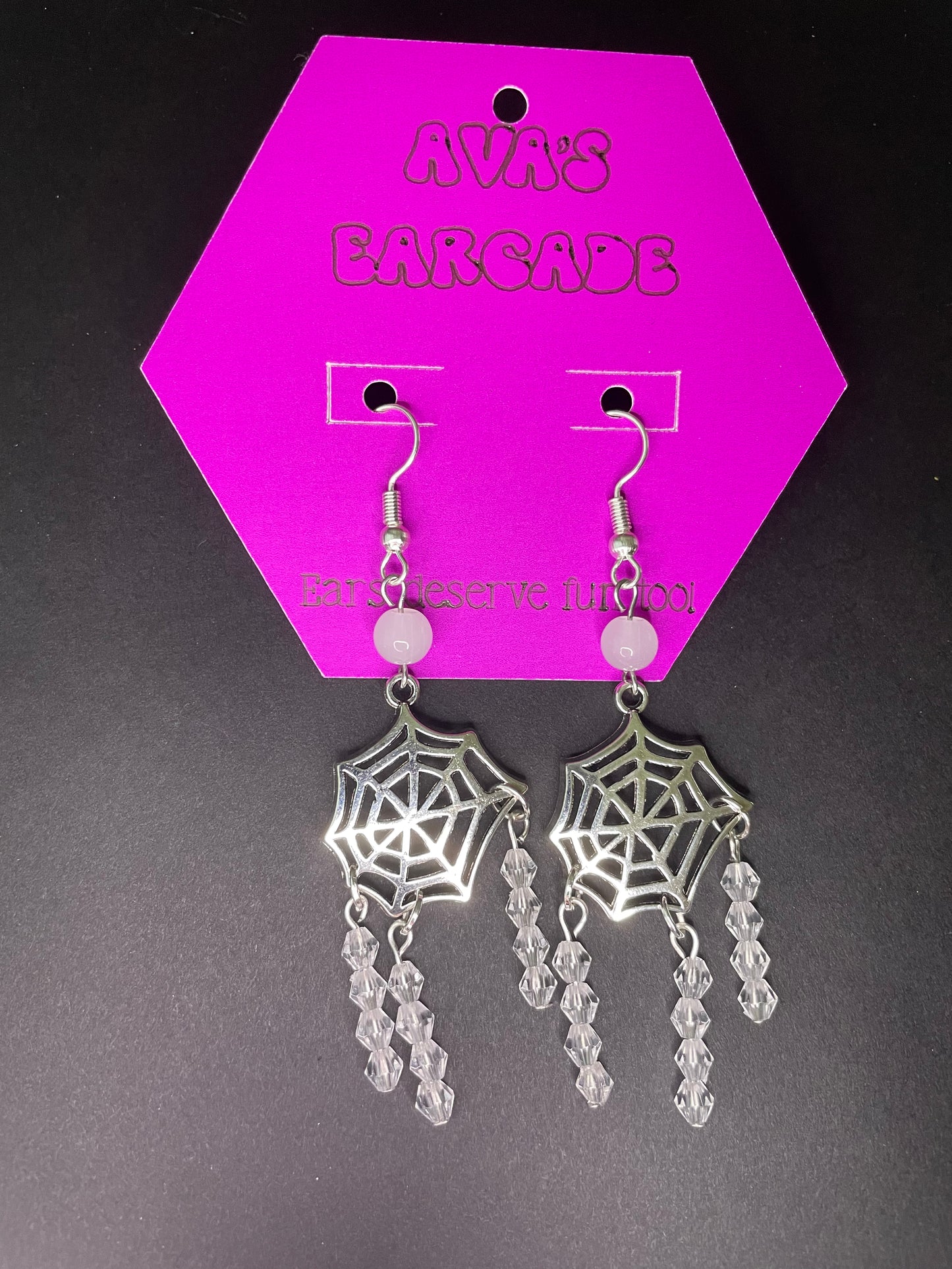 Web of Lies Halloween Earrings