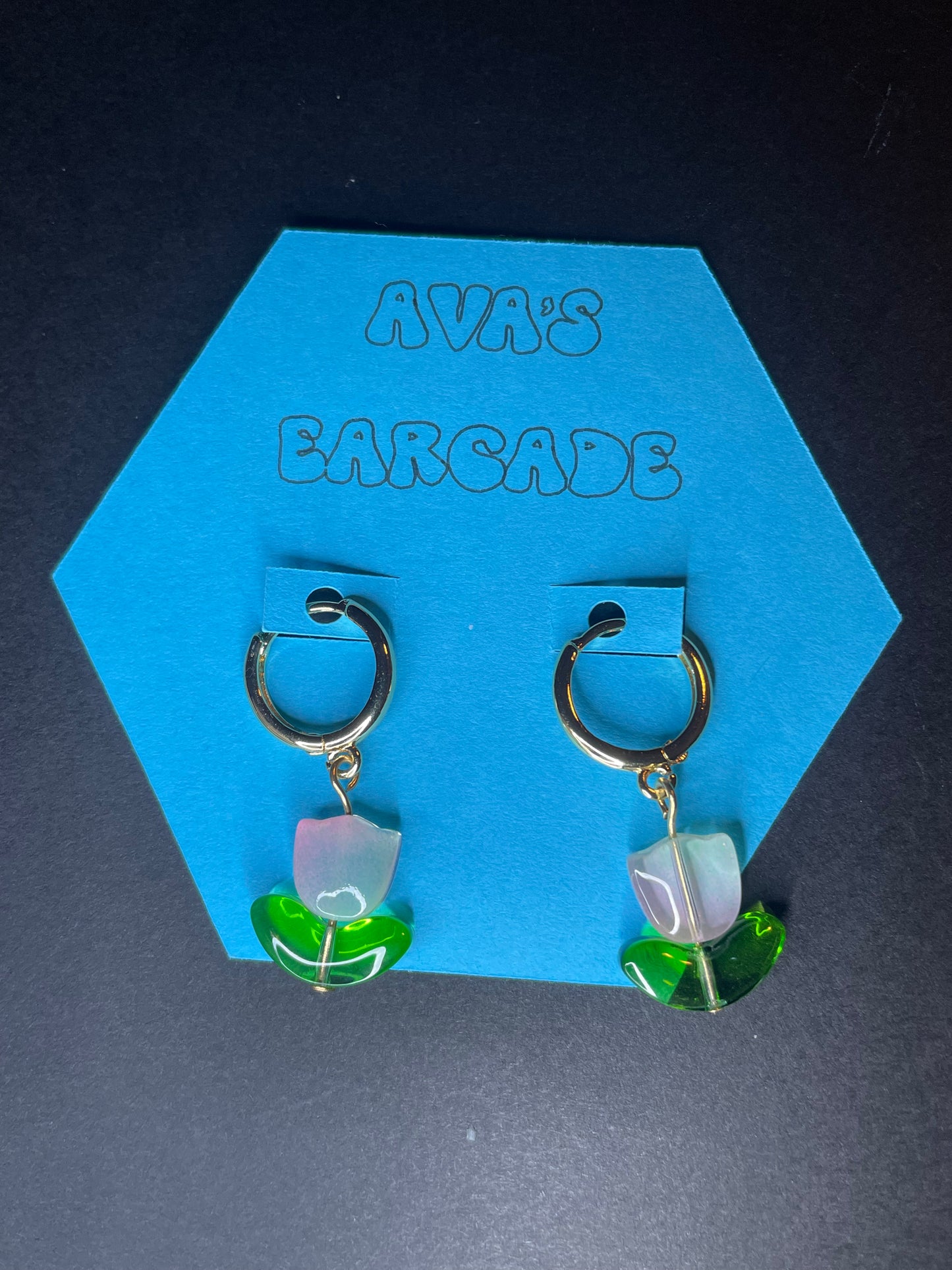 Tulip Tease Flower Earrings