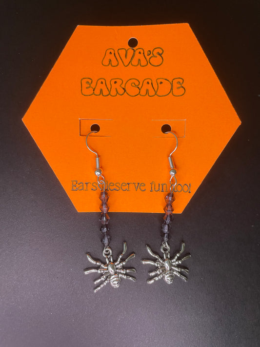 Arachnid Attitude Halloween Earrings