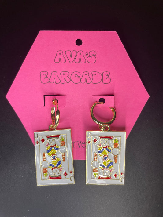 Jack Playing Card Earrings