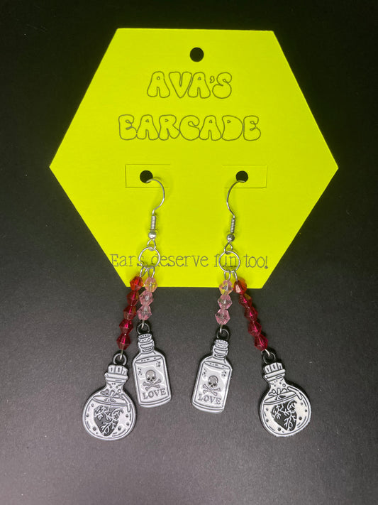Kiss of Hex Halloween Earrings