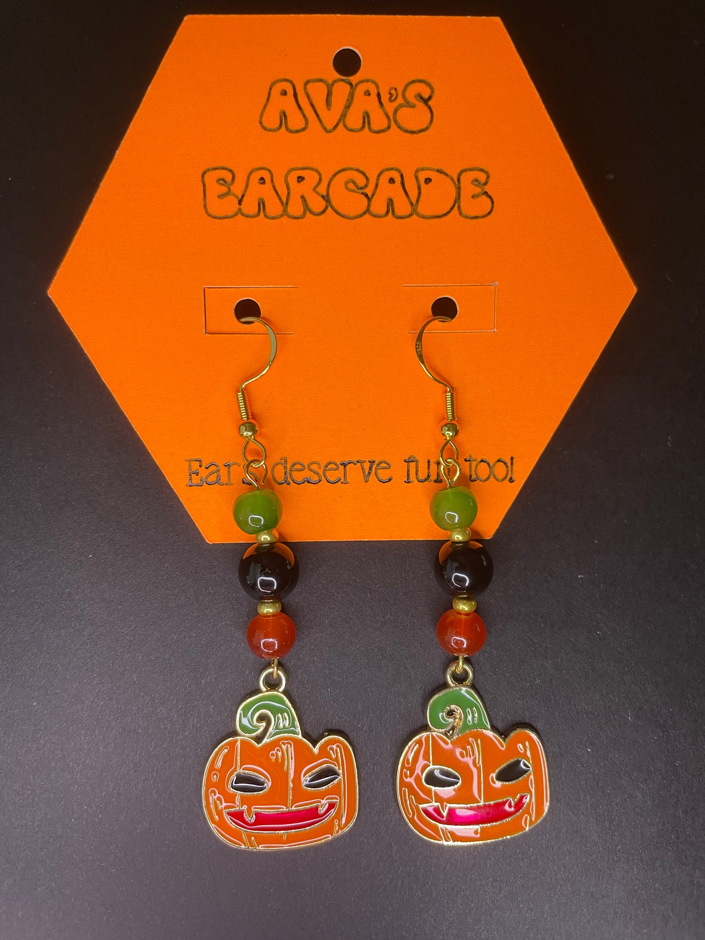 Smashin’ Pumpkins Halloween Earrings
