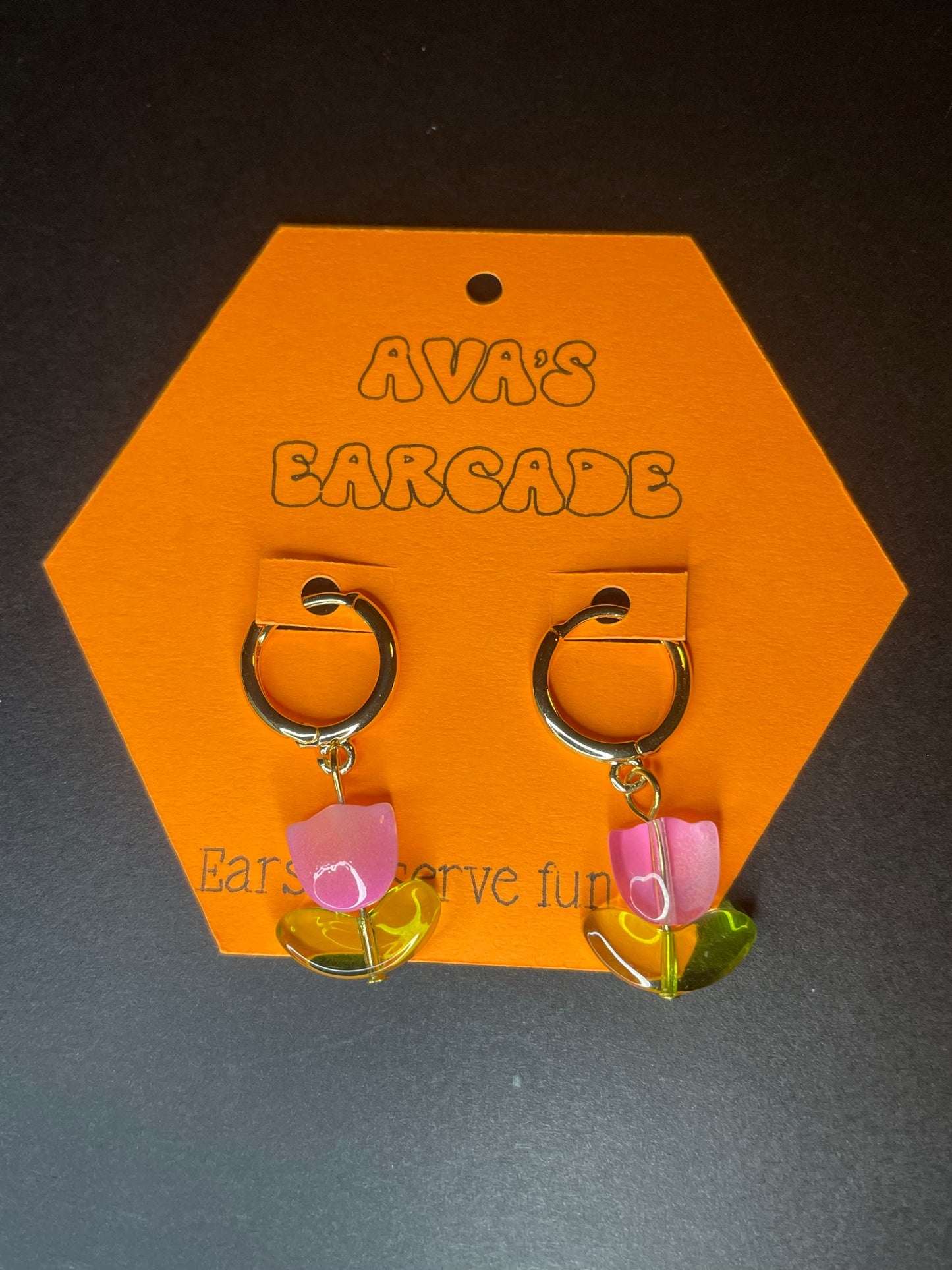 Tulip Tease Flower Earrings