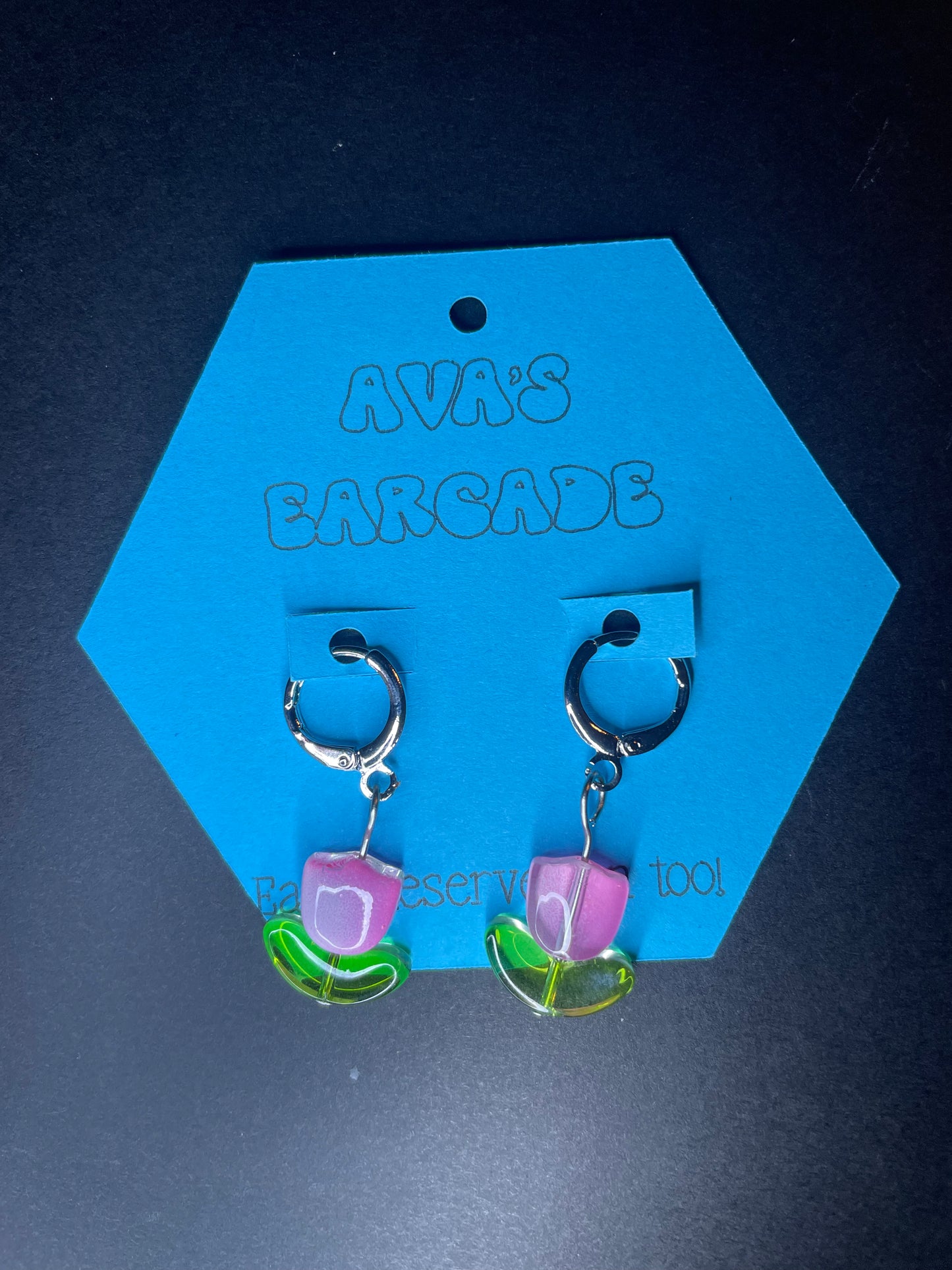 Tulip Tease Flower Earrings